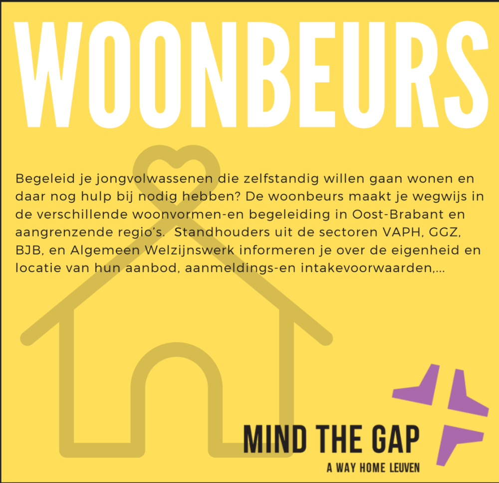 Woonbeurs voor hulpverleners die werken met kwetsbare jongvolwassenen