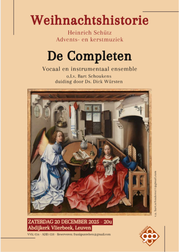 Kerstconcert  door De Completen olv Bart Schoukens