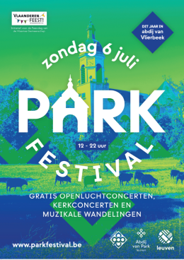 PARK-festival: “Voor één keer niet in Abdij van Park in Heverlee”