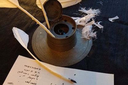 Schrijven als een middeleeuwse monnik (atelier voor kinderen tussen 7-12 jaar)